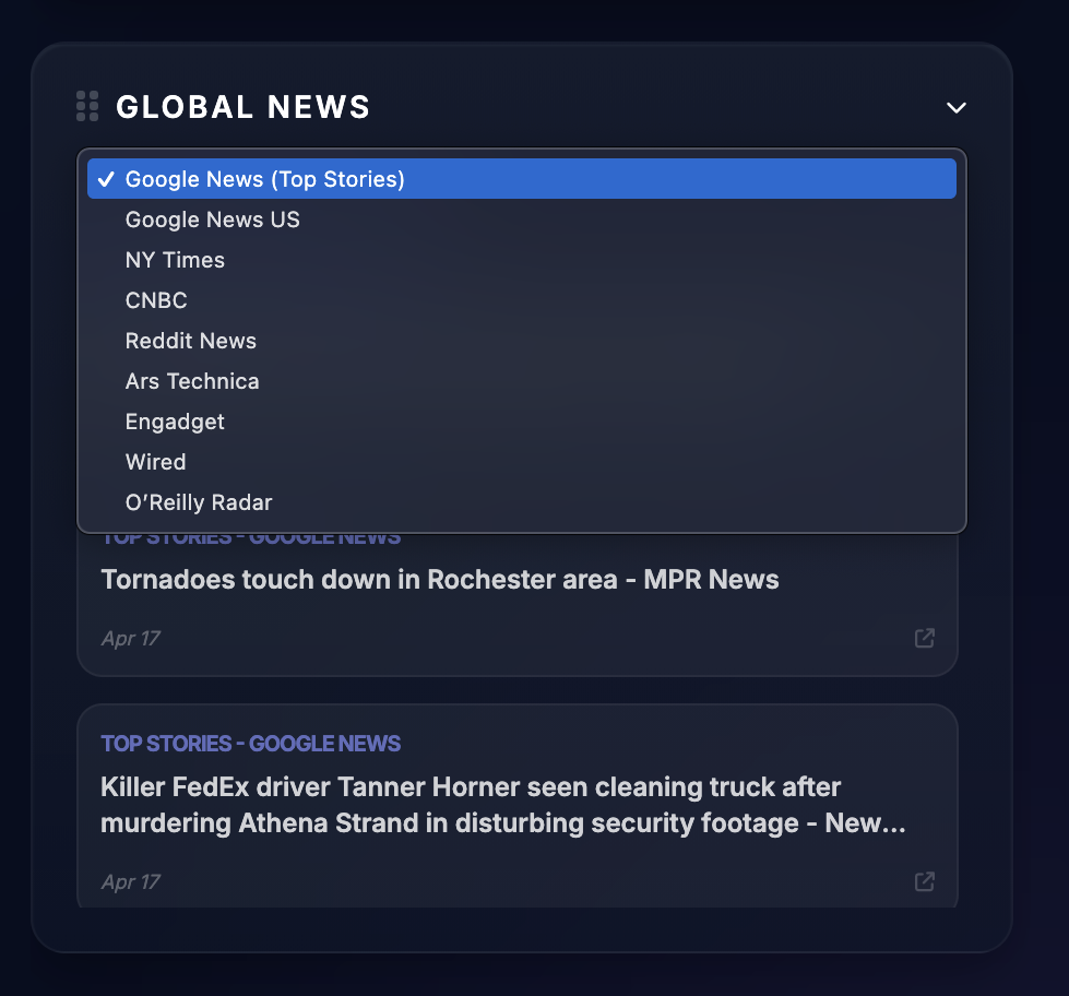 News widget